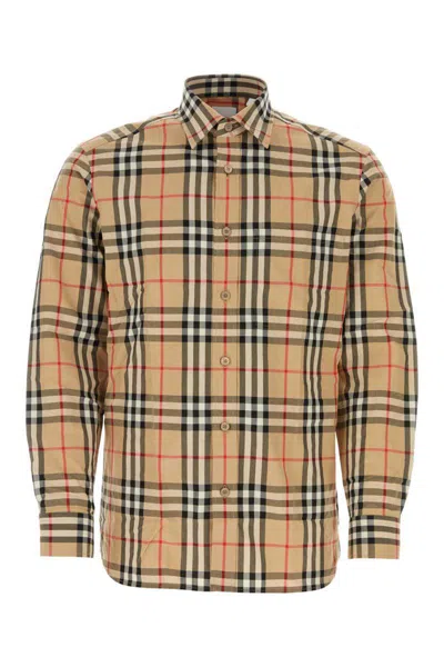 Burberry Shirts In Gold