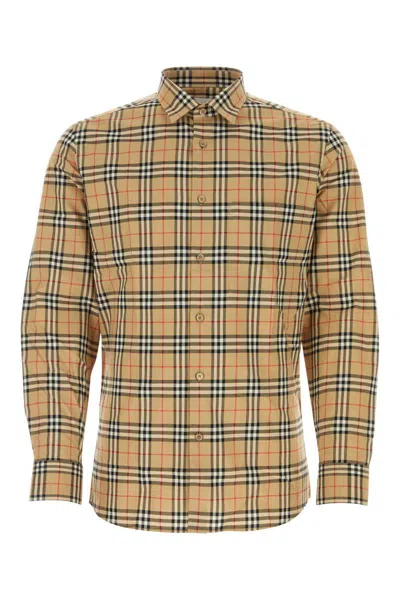Burberry Shirts In Brown