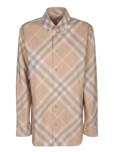 Burberry Shirts In Neutral