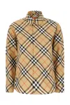 Shop Burberry Shirts In Sand Ip Check