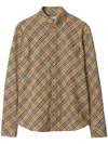 Burberry Vintage Check Long-sleeved Shirt In Sand Ip Check