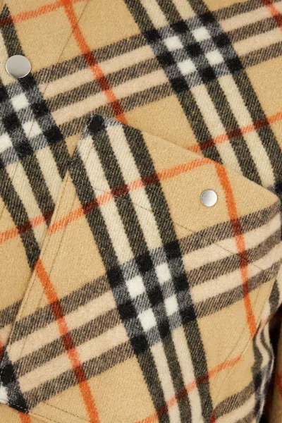 Burberry Shirts In Sand Ip Check