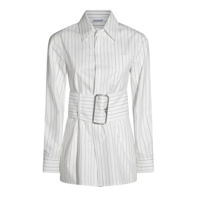 Burberry Shirts String/coal In Neutral