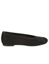 Burberry Mesh Ballerinas With Ekd Detail In Black