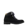 Burberry Suede Ankle Boots Padded Collar In Black