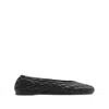 Burberry Mesh Ballerinas With Ekd Detail In Black