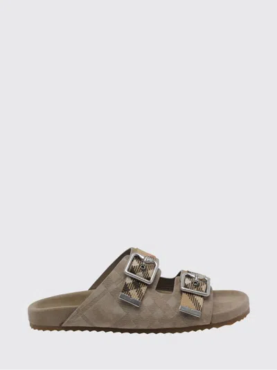 Burberry Sandals Men Color Beige In Brown