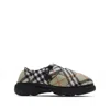 Burberry Pillow Check Motif Slippers In Neutrals/black