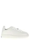 Burberry Low-top Sneakers In Box Leather In White