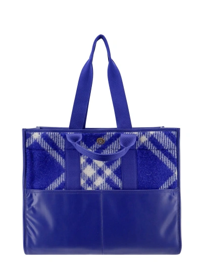 Burberry Shopper Tote Handbag In Blue