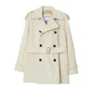 Burberry Belted Double-breasted Short Trench Coat