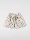 Burberry Shorts Aus Baumwollgabardine Mit Karodruck In Beige