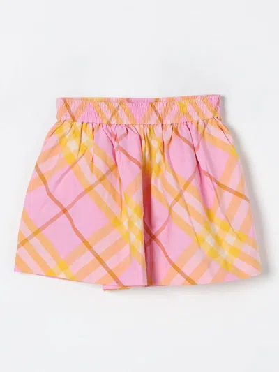 BURBERRY SHORT BURBERRY KIDS COLOR PINK,412224010