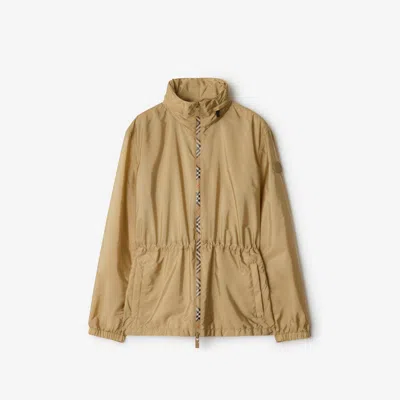 BURBERRY BURBERRY SHORT CHECKER-TAPE NYLON PARKA