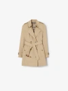 Burberry Kensington Quilted Short Org 2 Coat With Hood In Honey