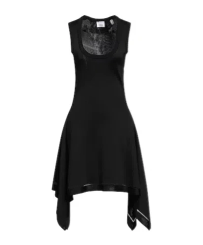 Burberry Short Dresses In Black