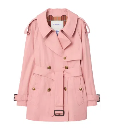 BURBERRY SHORT GABARDINE FITZROVIA TRENCH COAT