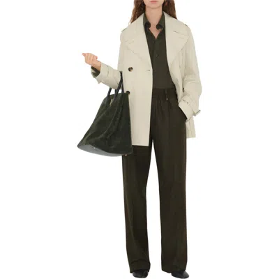 Burberry Short Gabardine Trench Coat