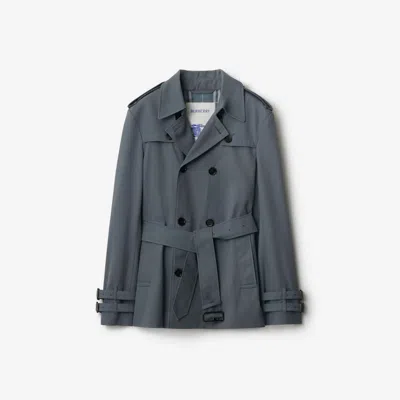 Burberry Short Gabard In Magnet