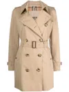 Burberry Women's Short Kensington Heritage Trench Coat In Braun