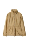 Burberry Check Motif Nylon Jacket In Flax