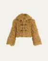 Burberry Beige Wool-blend Short Jacket Women In Flax