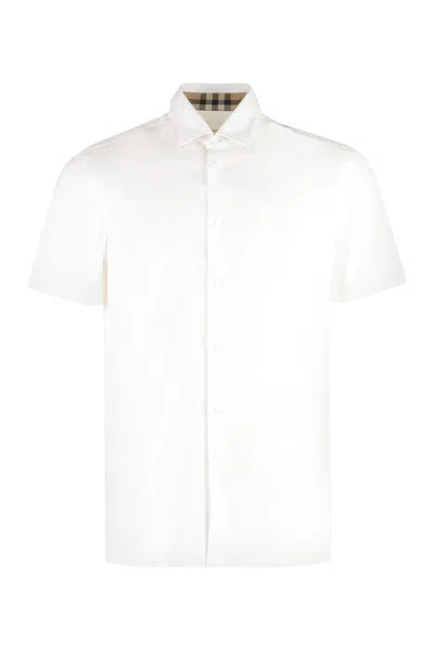 BURBERRY BURBERRY SHORT SLEEVE COTTON SHIRT