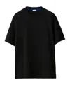 Burberry Short-sleeve Cotton T-shirt In Black