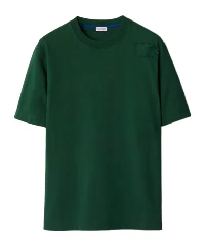Burberry Ekd Short-sleeve Cotton T Shirt In Green