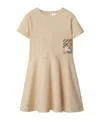 Burberry Short Sleeve Dress In Nude
