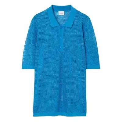 Burberry Short Sleeve Mesh T-shirt In Blue