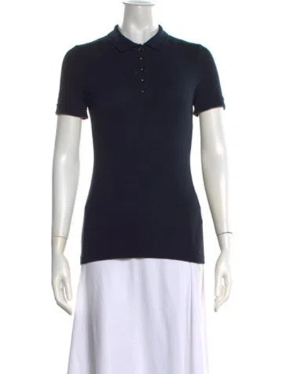 Pre-owned Burberry Short Sleeve Polo In Black