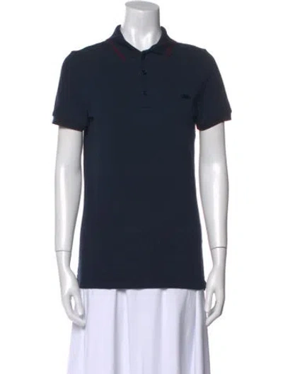 Pre-owned Burberry Short Sleeve Polo In Blue
