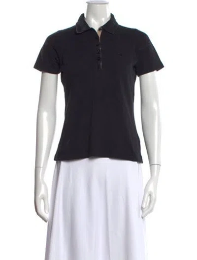 Pre-owned Burberry Short Sleeve Polo In Blue