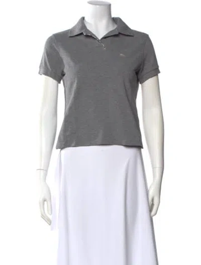 Pre-owned Burberry Short Sleeve Polo In Gray