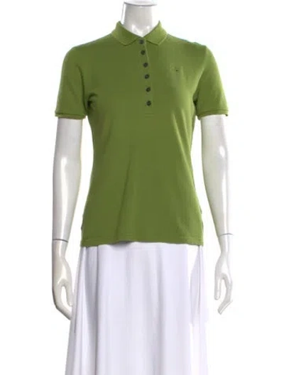 Pre-owned Burberry Short Sleeve Polo In Green