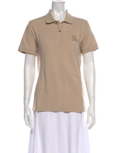 Pre-owned Burberry Short Sleeve Polo In Neutral