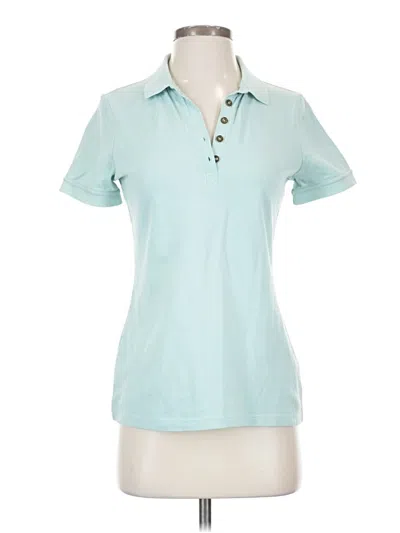 Pre-owned Burberry Short Sleeve Polo Shirt In Blue
