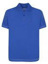 Burberry Three-button Polo Shirt In Blue