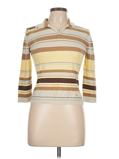 Pre-owned Burberry Short Sleeve Polo Shirt In Brown