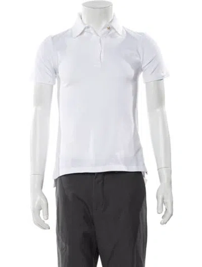 Pre-owned Burberry Short Sleeve Polo W/ Tags In White