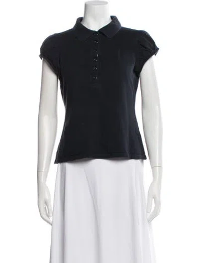 Pre-owned Burberry Short Sleeve Polo In White