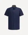 Burberry Stretch-cotton Ekd-embroidered Slim Shirt