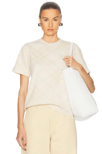 Burberry Short Sleeve T-shirt In Nude
