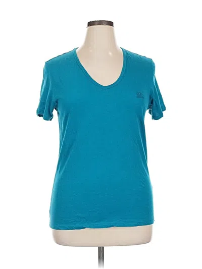 Pre-owned Burberry Short Sleeve T-shirt In Blue