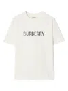 Burberry Logo-print Cotton T-shirt In Neutral