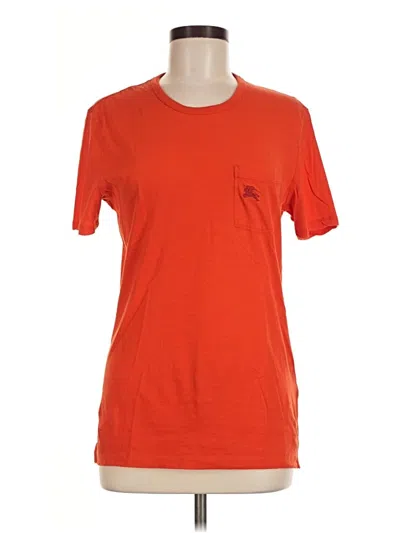 Pre-owned Burberry Short Sleeve T-shirt In Orange