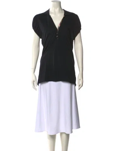 Pre-owned Burberry Short Sleeve Tunic In Black