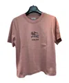 Burberry Short-sleeved Crew Neck T-shirt In Brown