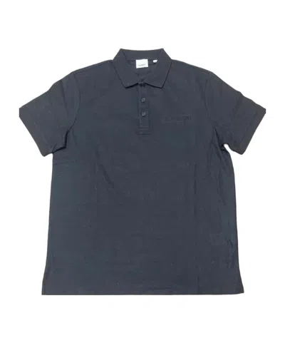 Burberry Short-sleeved Polo Shirt In Black